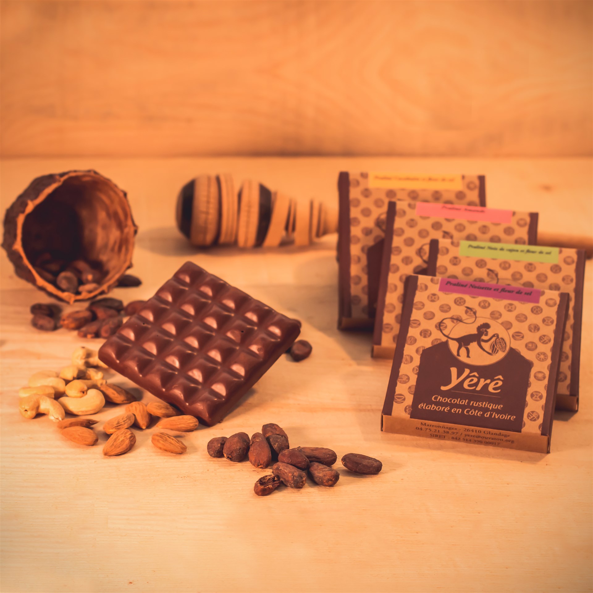 Yver • Tablette Chocolat Lait Praliné 36% 100g Normandise